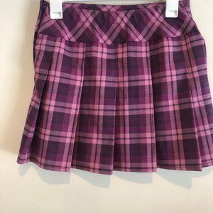 Plaid Purple Wild Fable Skirt XS Side Zipper Academia